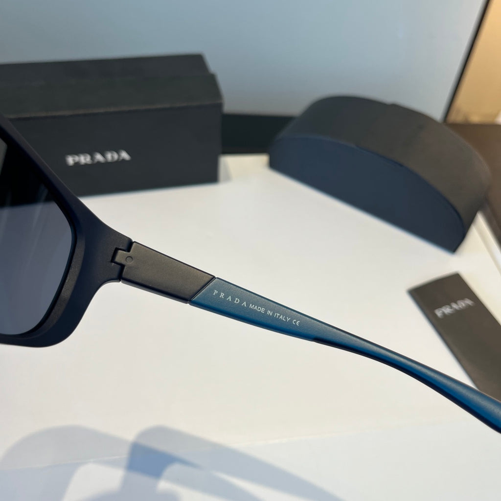 Prada Polarized Fashion Black Lens Sunglasses for Men - 432096 - detail image 4