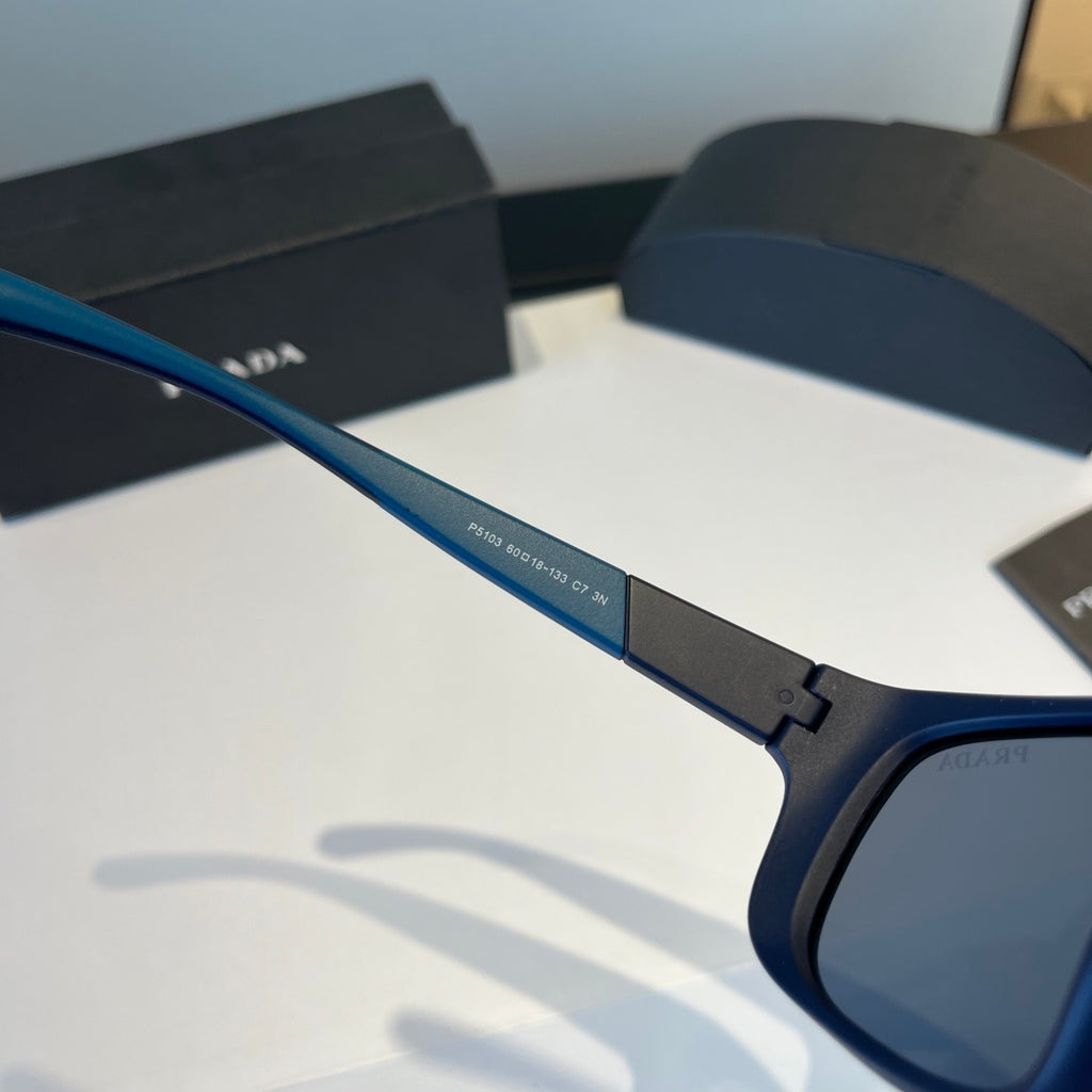 Prada Polarized Fashion Black Lens Sunglasses for Men - 432096 - detail image 5