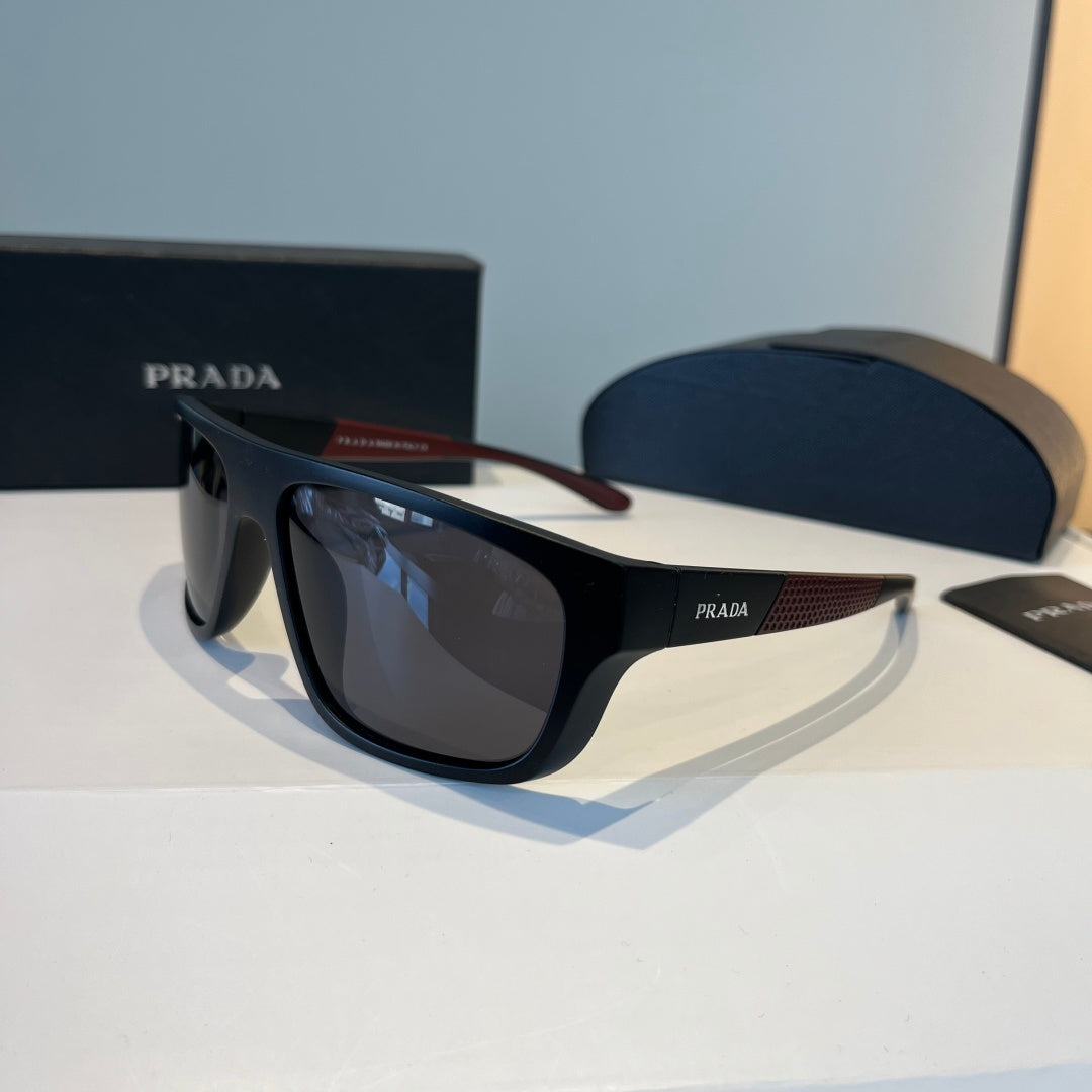 Prada Polarized Fashion Black Lens Sunglasses for Men - 432097 - detail image 3