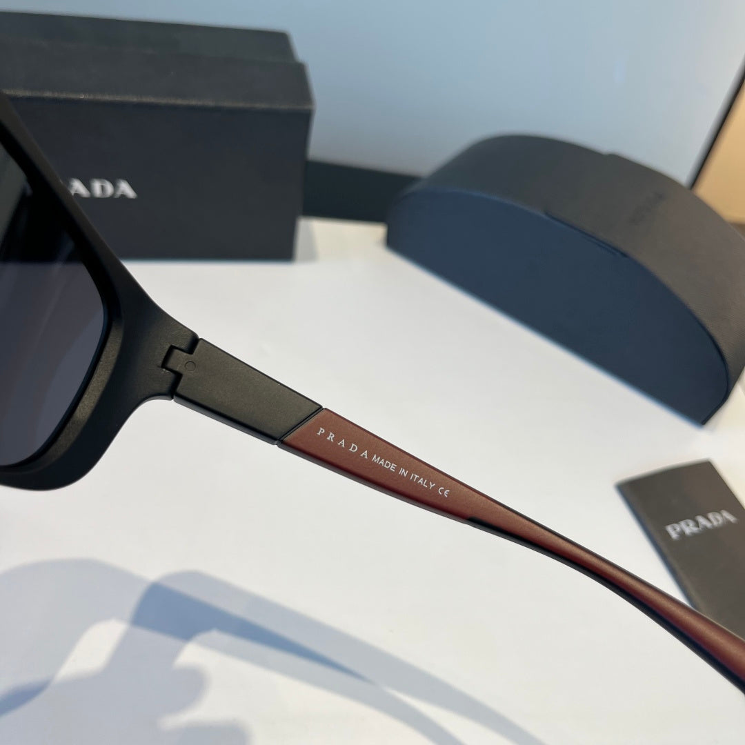 Prada Polarized Fashion Black Lens Sunglasses for Men - 432097 - detail image 4