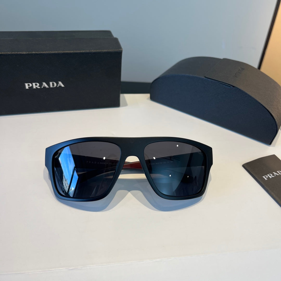 Prada Polarized Fashion Black Lens Sunglasses for Men - 432097 - detail image 7