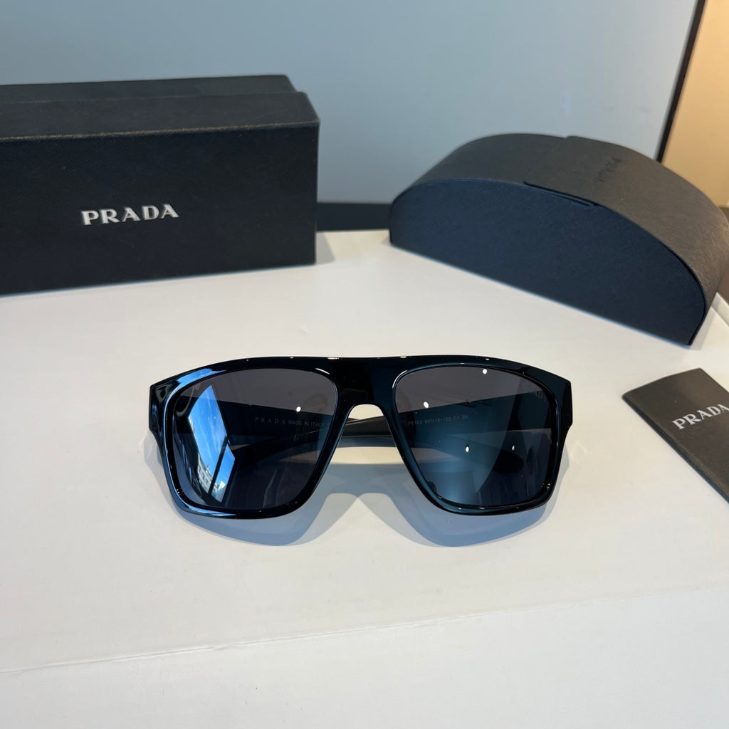 Prada Polarized Fashion Black Lens Sunglasses for Men - 432098 - detail image 7