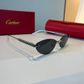 Cartier Lightweight Metal Rimless Silver Lens Sunglasses for Men & Wo - 867186