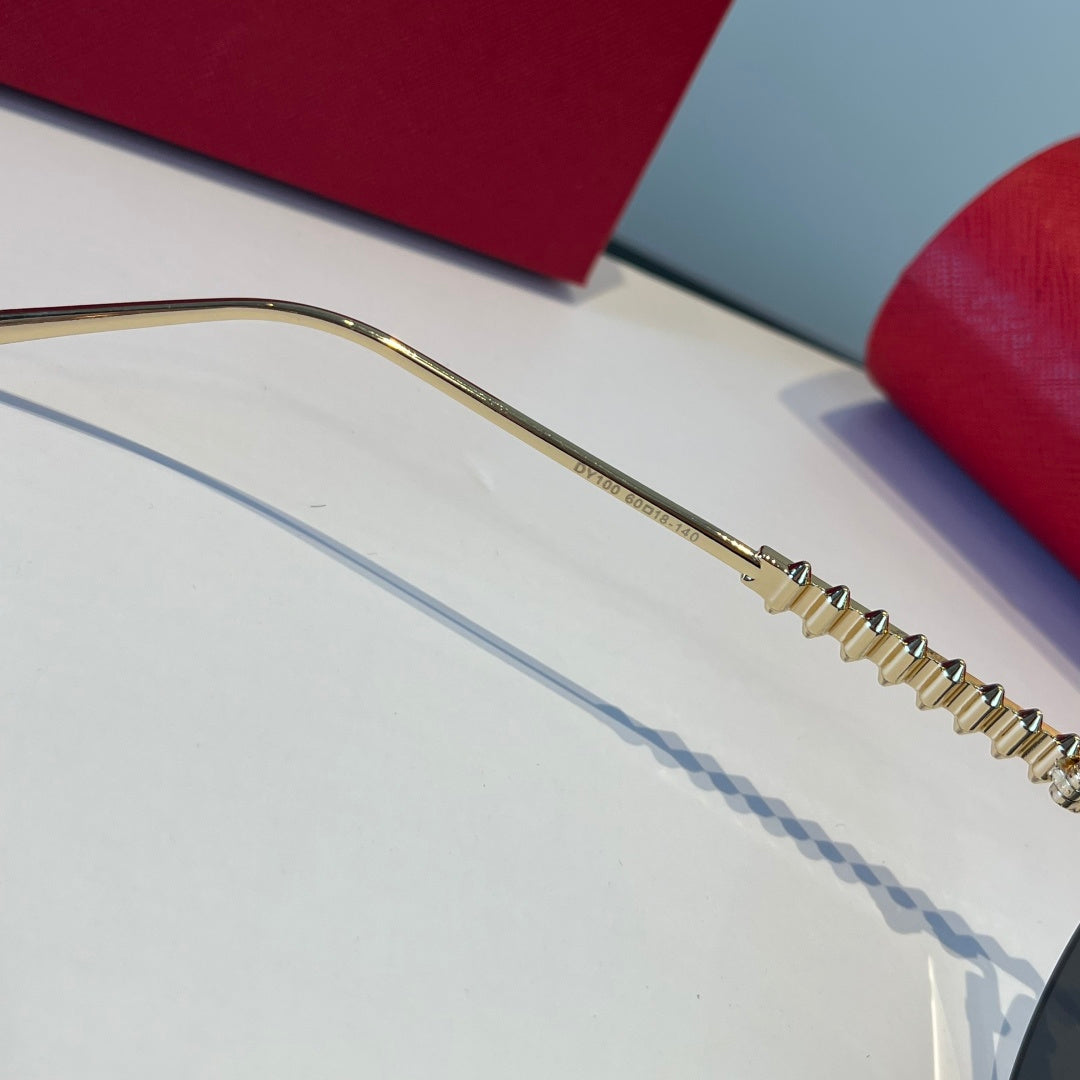 Cartier Lightweight Metal Rimless Silver Lens Sunglasses for Men & Wo - 998266 - detail image 8