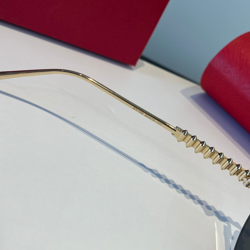 Cartier Lightweight Metal Rimless Silver Lens Sunglasses for Men & Wo - 867187 - detail image 8