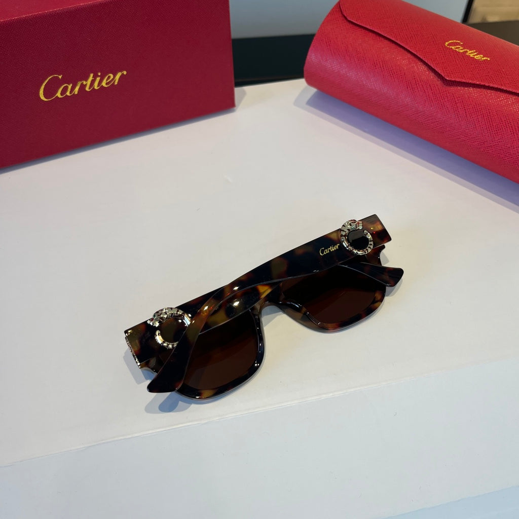 Cartier Lightweight Metal Rimless Black Lens Sunglasses for Men & Wom - 867166 - detail image 7