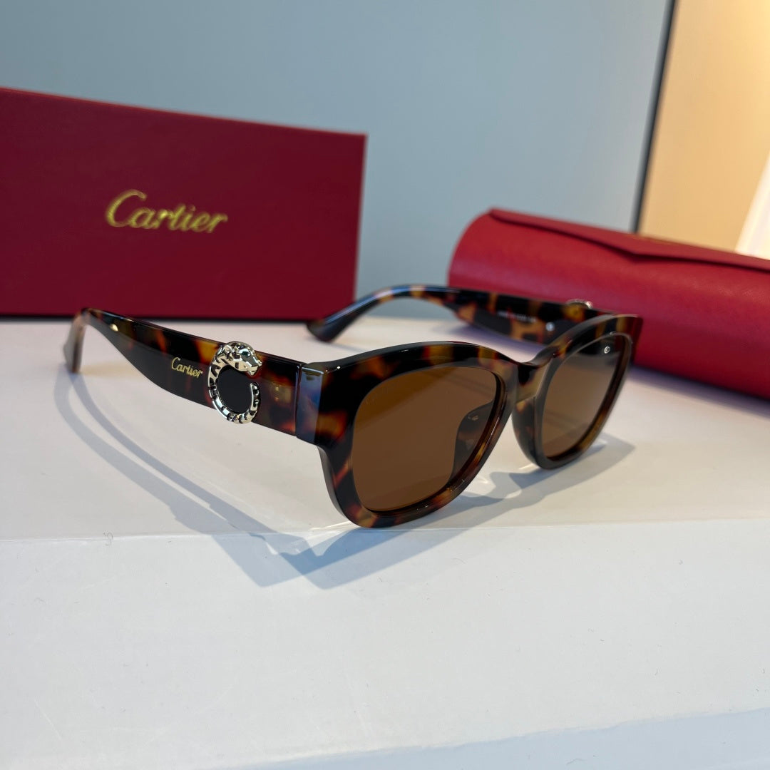 Cartier Lightweight Metal Rimless Black Lens Sunglasses for Men & Wom - 867166