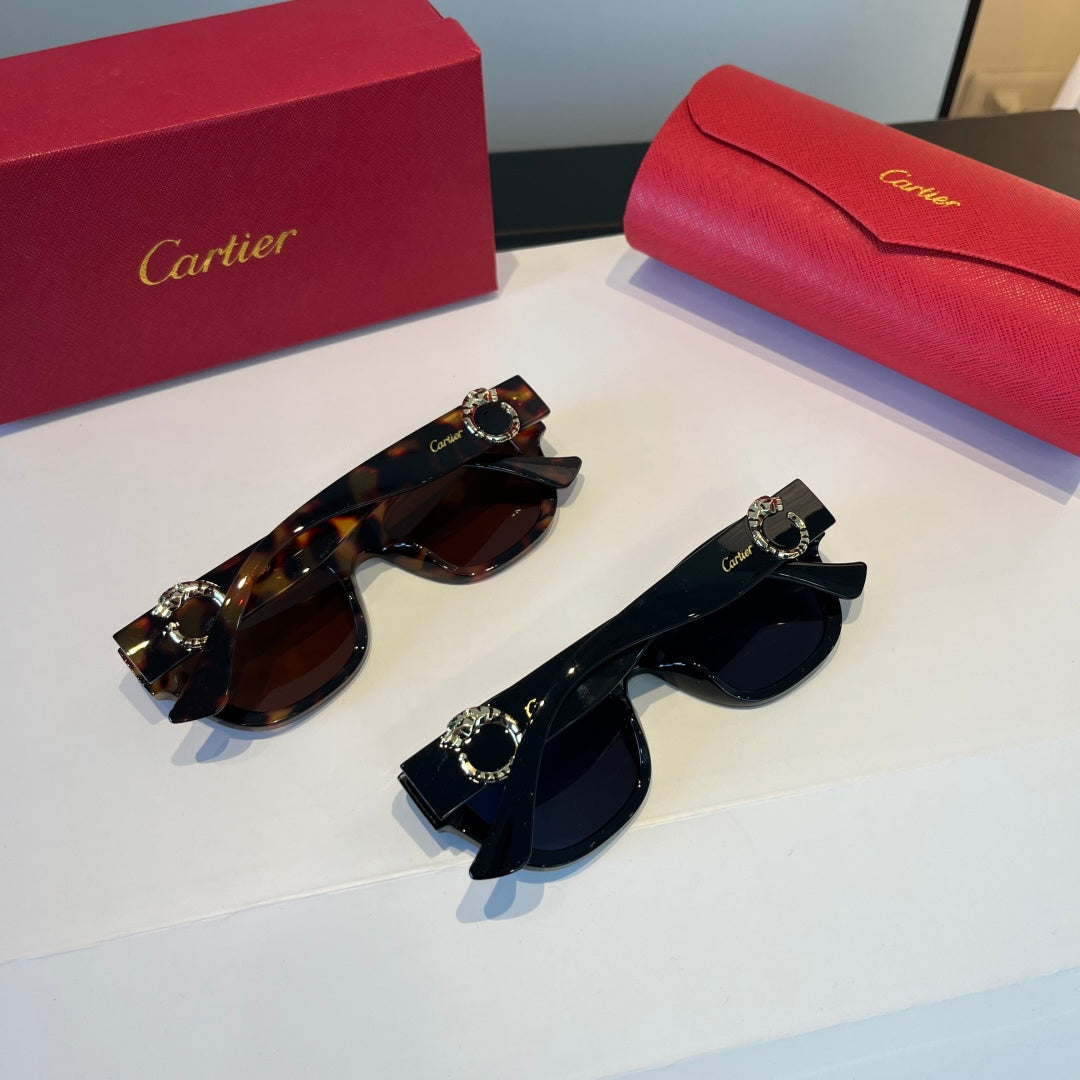 Cartier Lightweight Metal Rimless Black Lens Sunglasses for Men & Wom - 867166 - detail image 9