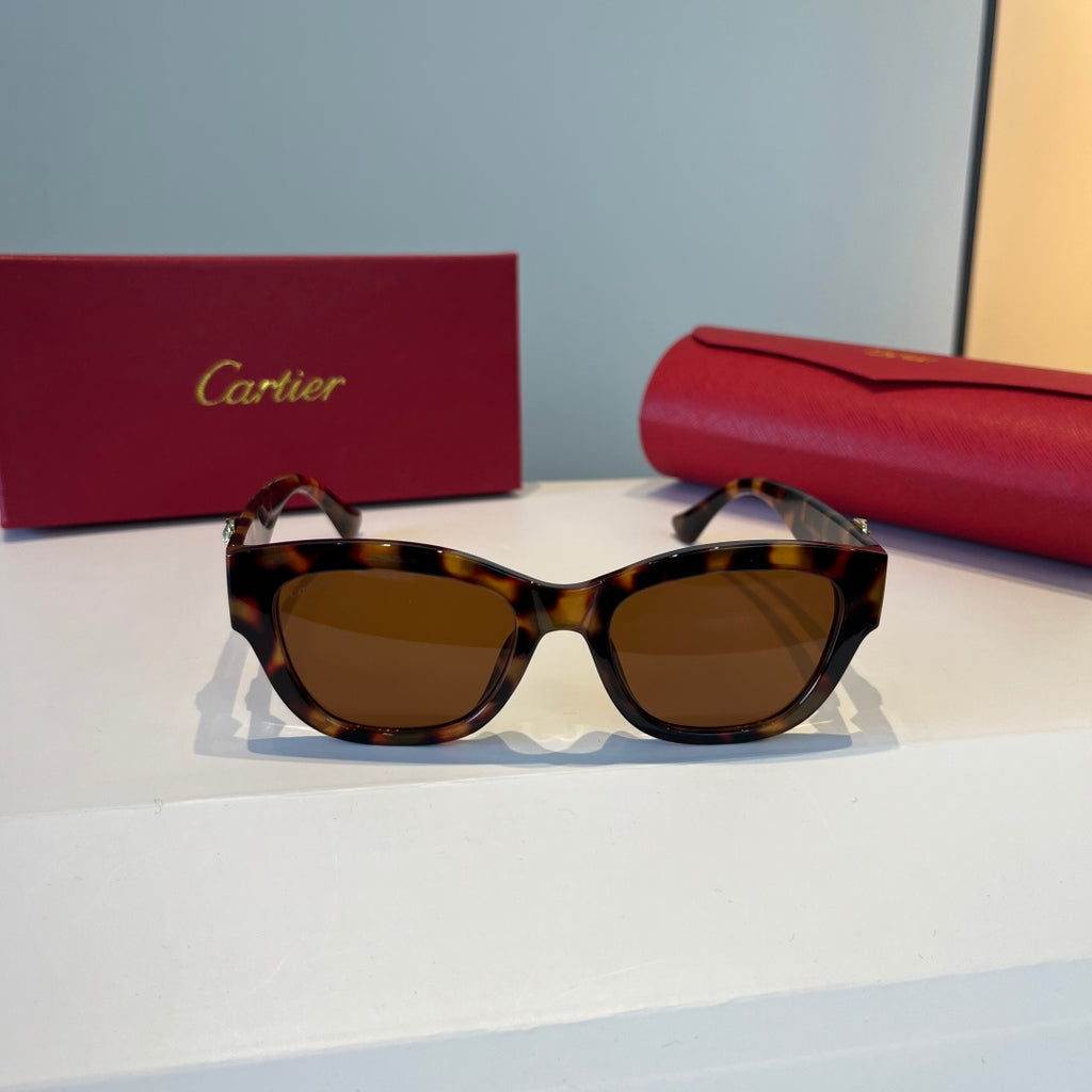 Cartier Lightweight Metal Rimless Black Lens Sunglasses for Men & Wom - 867166 - detail image 2
