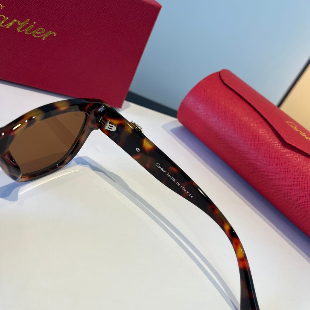 Cartier Lightweight Metal Rimless Black Lens Sunglasses for Men & Wom - 867166 - detail image 4