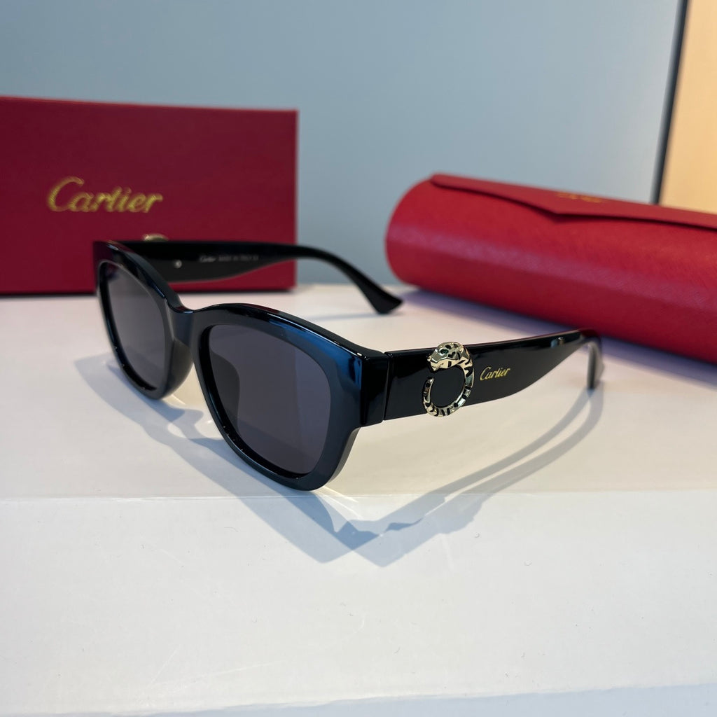 Cartier Lightweight Metal Rimless Black Lens Sunglasses for Men & Wom - 867167 - detail image 3
