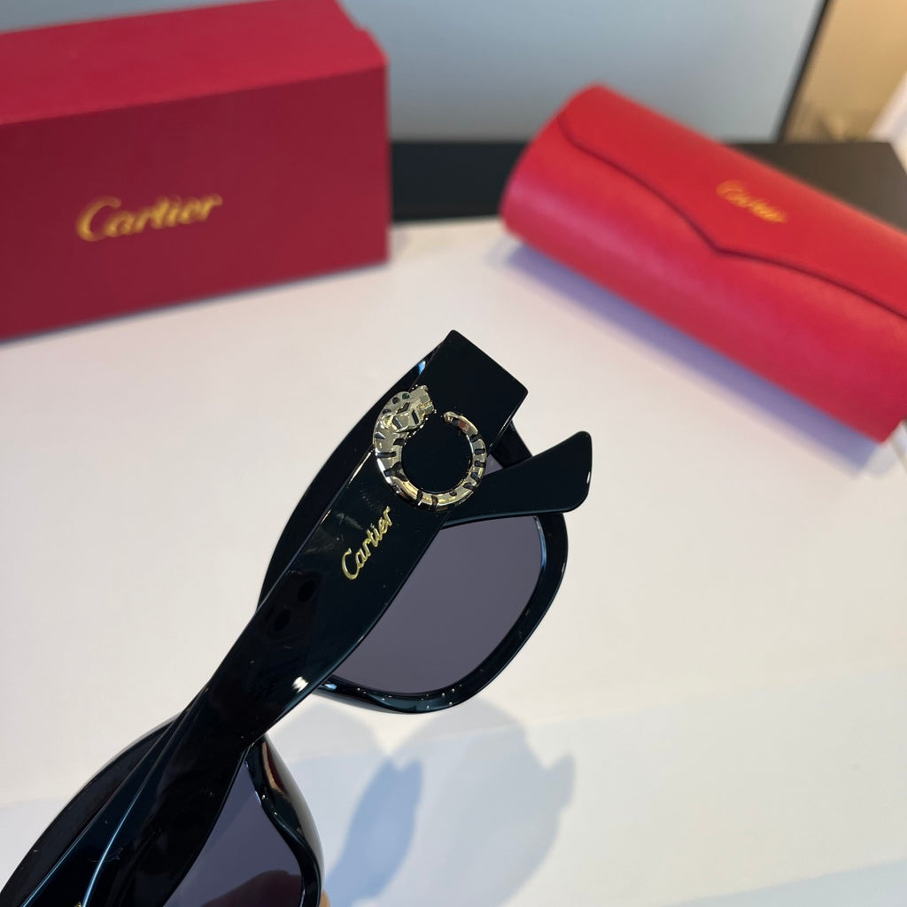 Cartier Lightweight Metal Rimless Black Lens Sunglasses for Men & Wom - 867167 - detail image 7