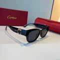 Cartier Lightweight Metal Rimless Black Lens Sunglasses for Men & Wom - 867167