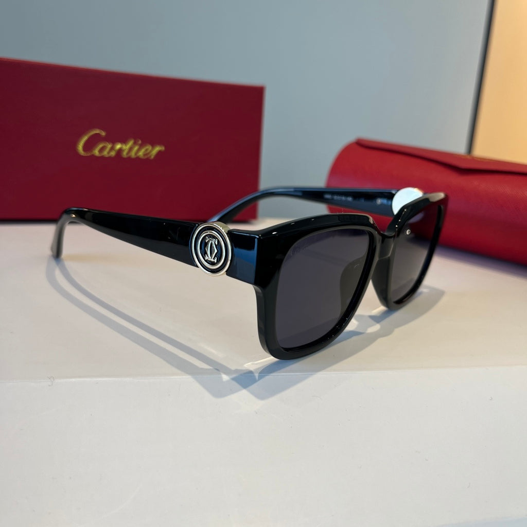 Cartier Lightweight Metal Rimless Silver Lens Sunglasses for Men & Wo - 398985