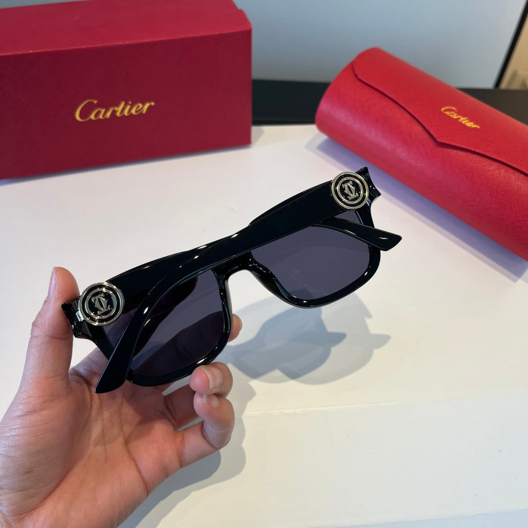 Cartier Lightweight Metal Rimless Silver Lens Sunglasses for Men & Wo - 867171 - detail image 6
