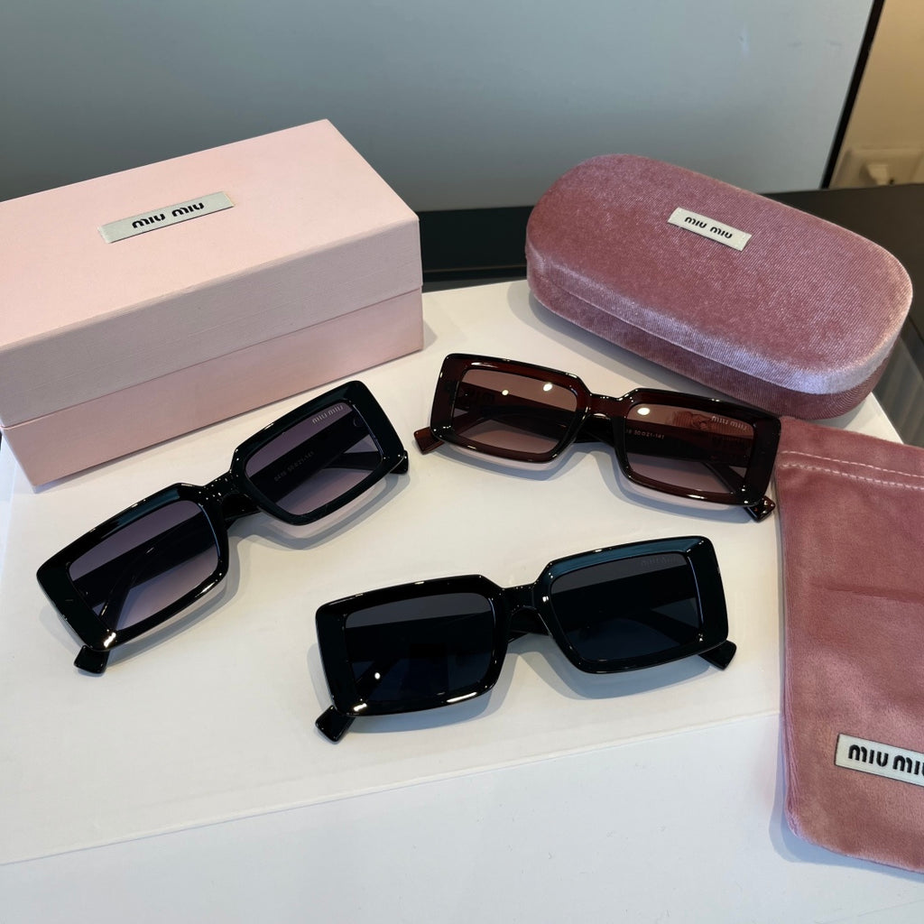 Miu Miu Square Black Lens Sunglasses for Men & Women - 383025 - detail image 11