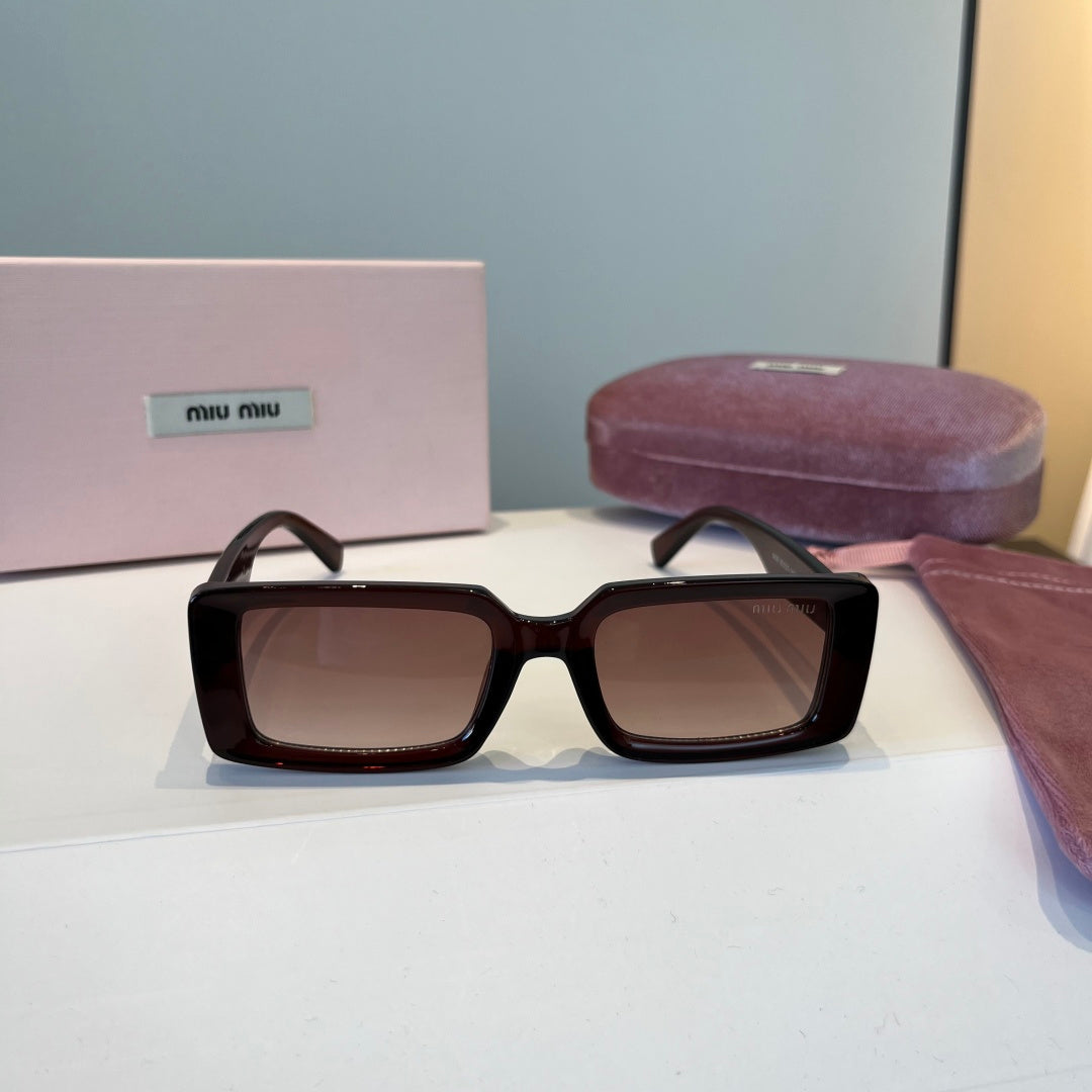 Miu Miu Square Black Lens Sunglasses for Men & Women - 383025 - detail image 2