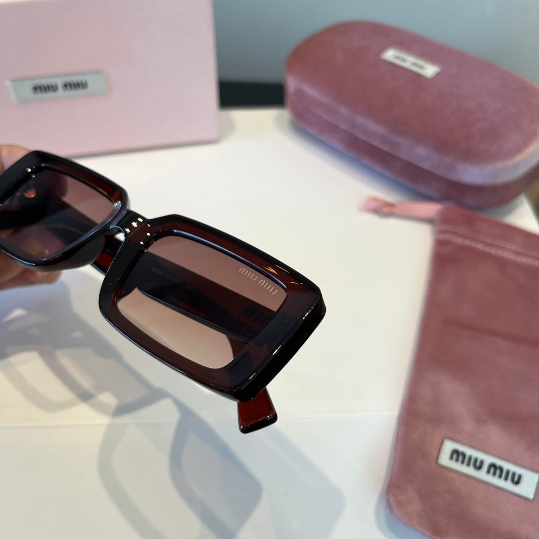Miu Miu Square Black Lens Sunglasses for Men & Women - 383025 - detail image 9