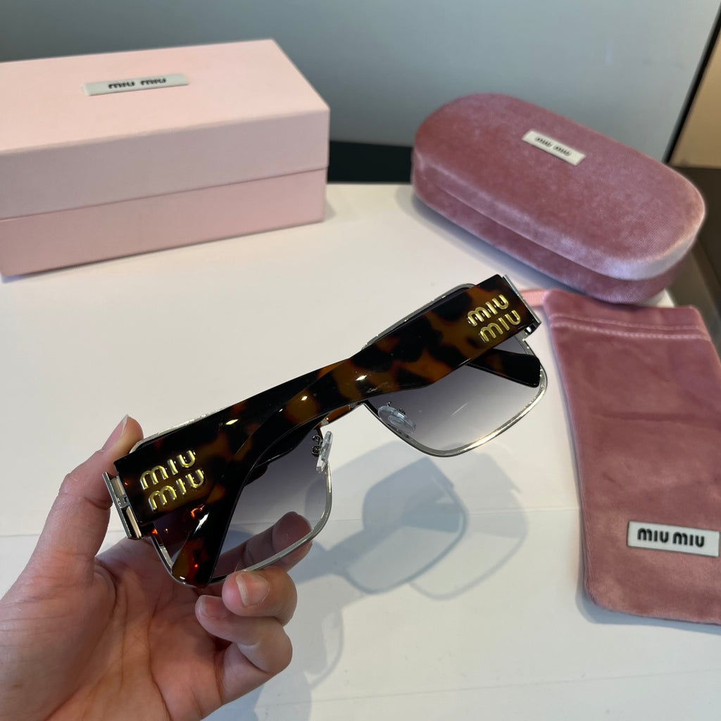 Miu Miu Lightweight Rimless Black Lens Sunglasses for Women - 432604 - detail image 7