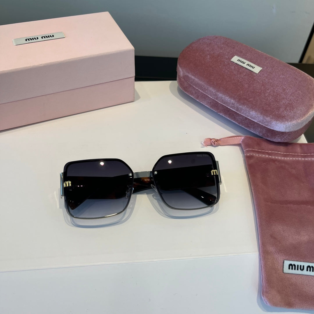 Miu Miu Lightweight Rimless Black Lens Sunglasses for Women - 432604 - detail image 10