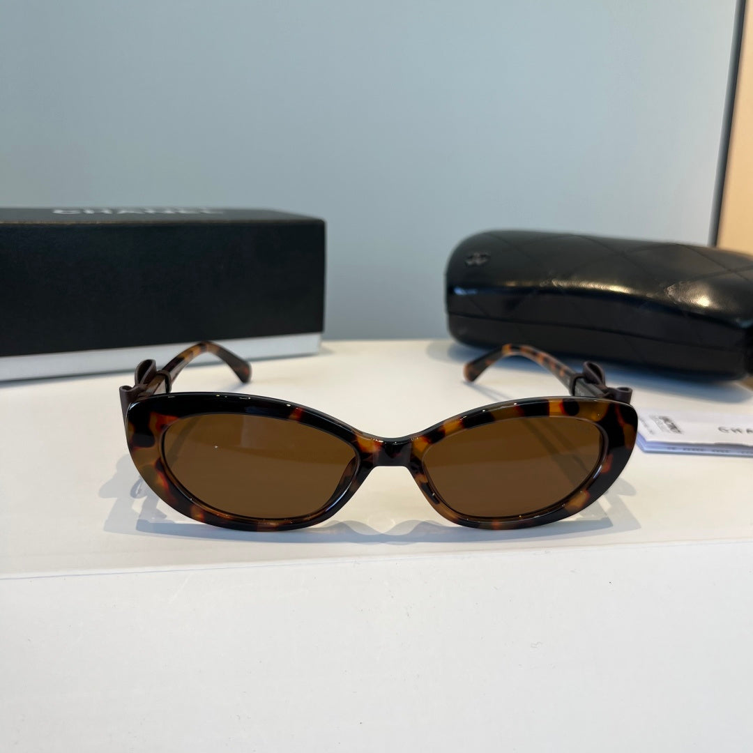 Chanel Cat-Eye Black Lens Sunglasses for Men & Women - 158288 - detail image 2