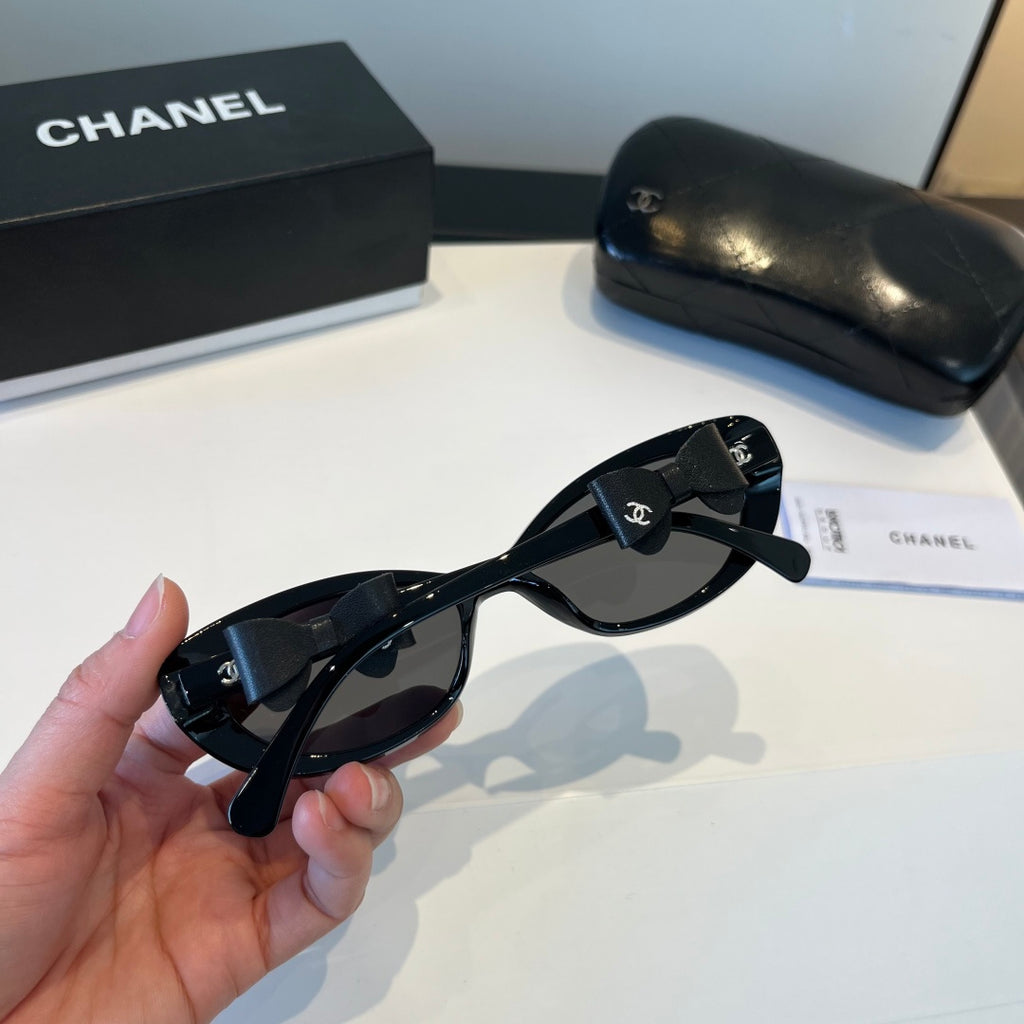 Chanel Cat-Eye Black Lens Sunglasses for Men & Women - 465083 - detail image 7