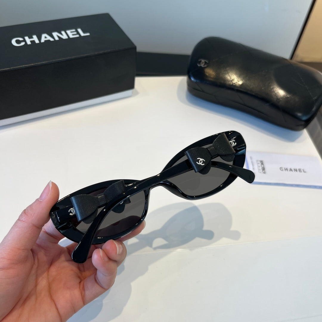 Chanel Cat-Eye Black Lens Sunglasses for Men & Women - 415268 - detail image 7