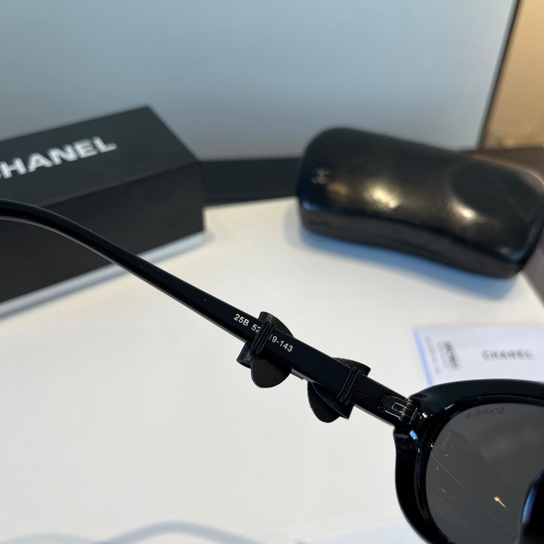 Chanel Cat-Eye Black Lens Sunglasses for Men & Women - 415268 - detail image 6