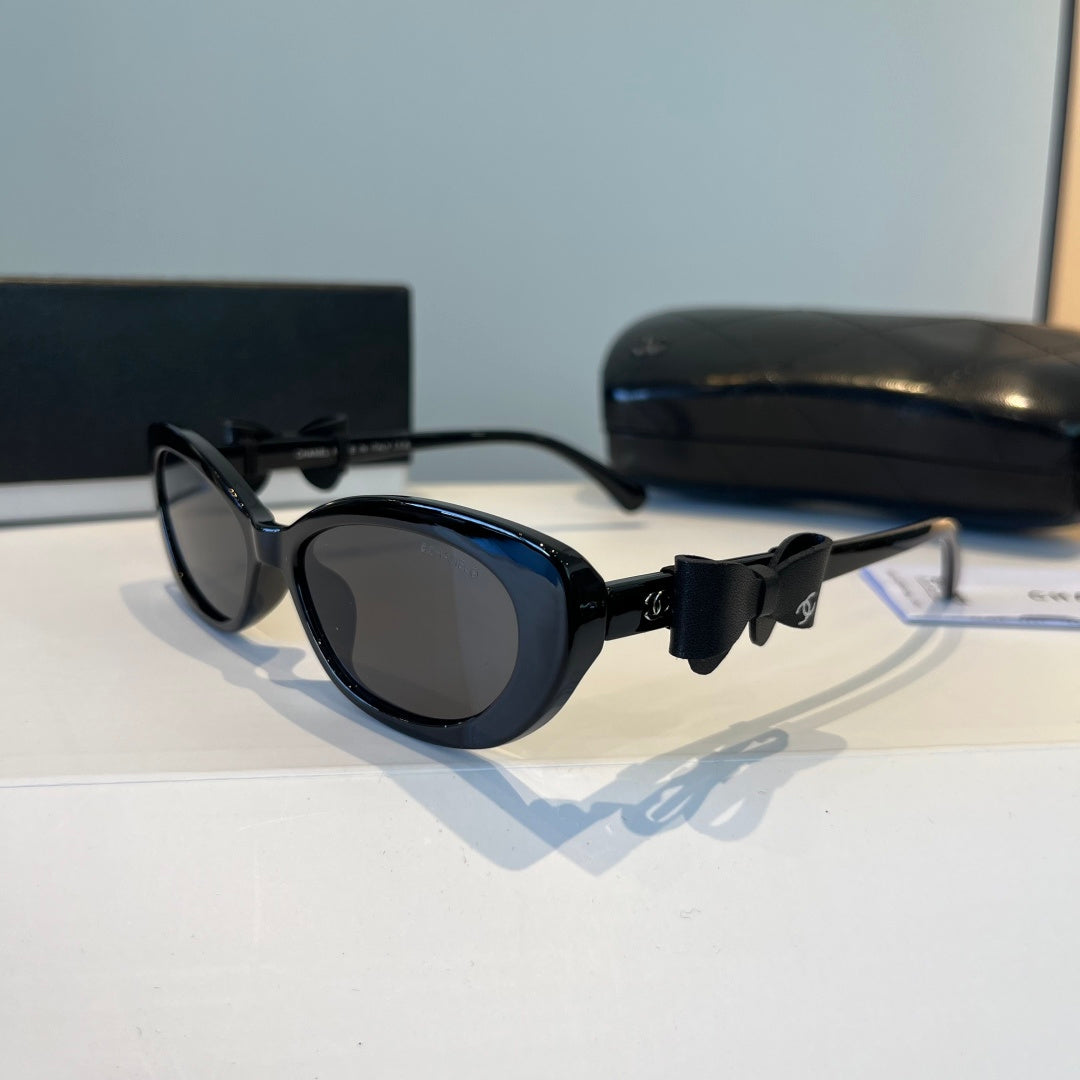 Chanel Cat-Eye Black Lens Sunglasses for Men & Women - 158290 - detail image 3