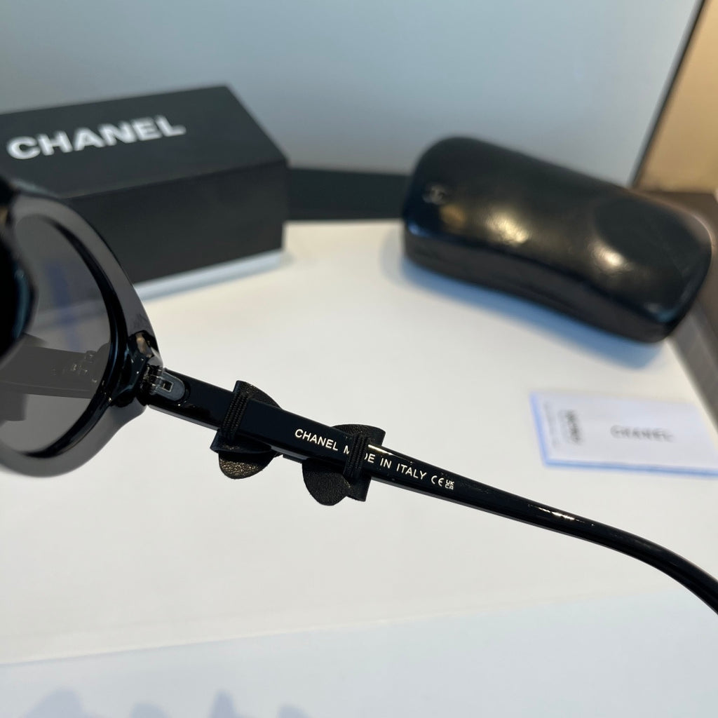 Chanel Cat-Eye Black Lens Sunglasses for Men & Women - 415268 - detail image 5