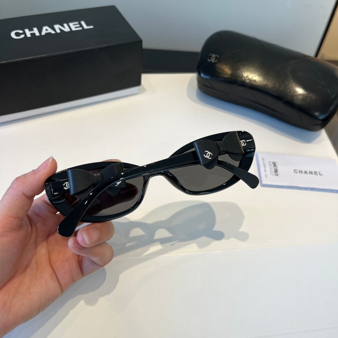 Chanel Cat-Eye Black Lens Sunglasses for Men & Women - 415268 - detail image 8