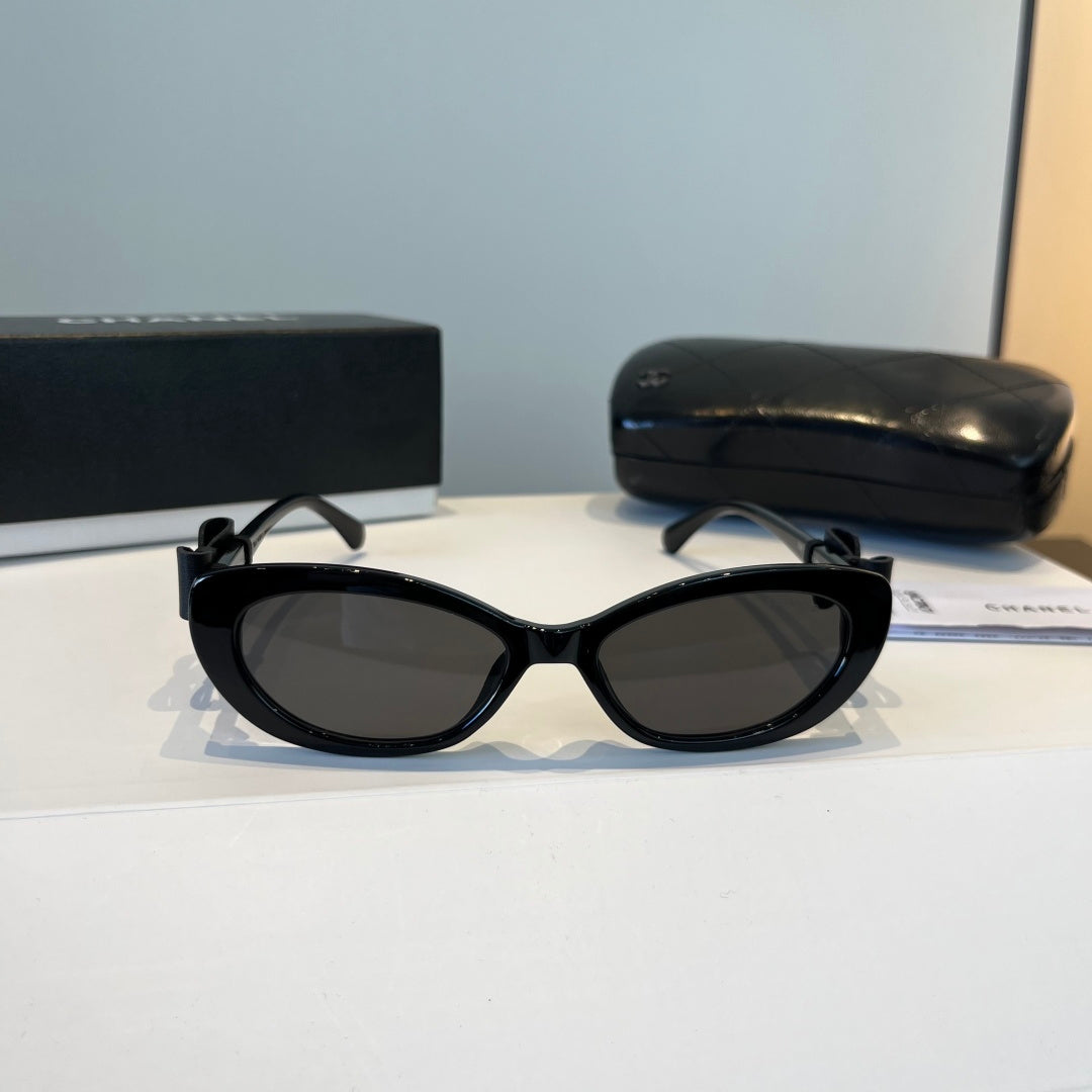 Chanel Cat-Eye Black Lens Sunglasses for Men & Women - 415268 - detail image 2