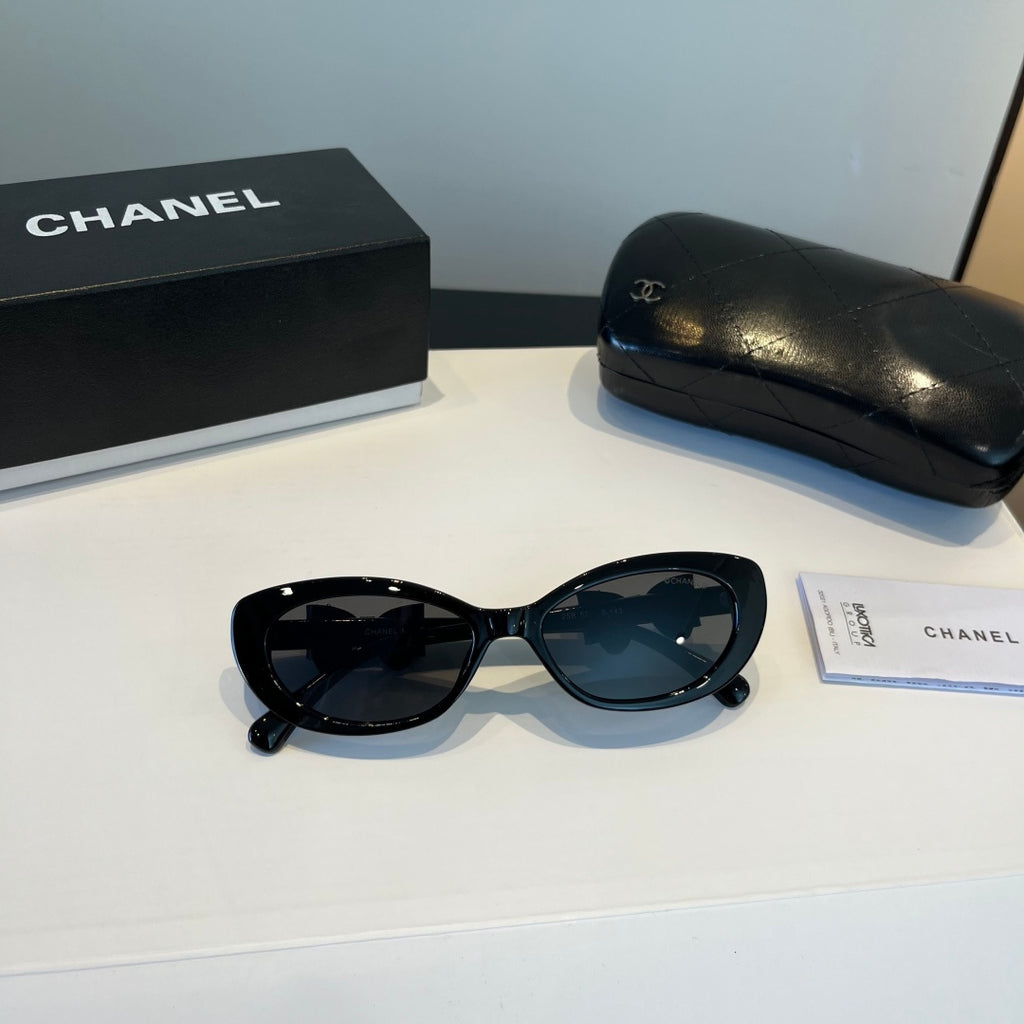 Chanel Cat-Eye Black Lens Sunglasses for Men & Women - 158290 - detail image 10