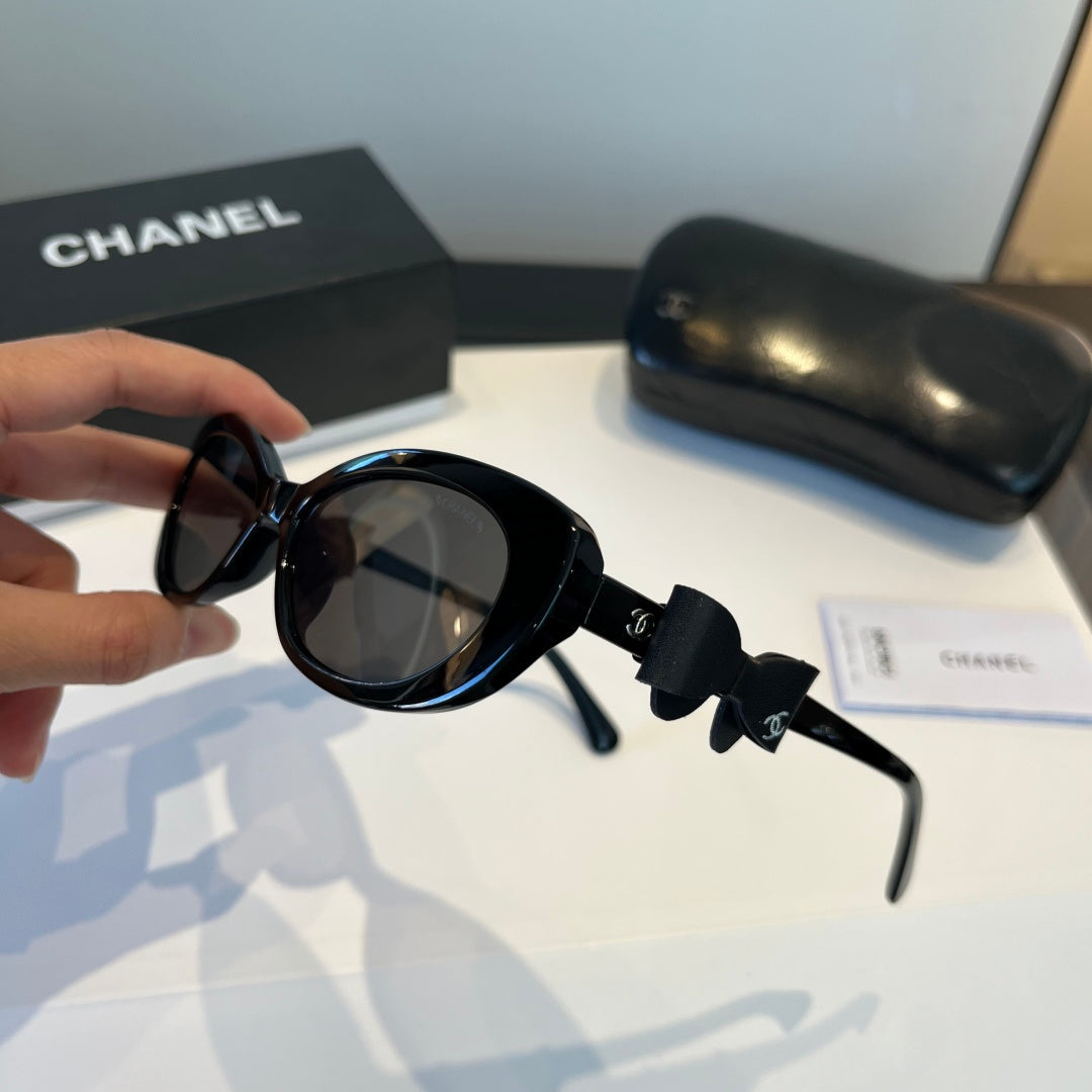 Chanel Cat-Eye Black Lens Sunglasses for Men & Women - 415268 - detail image 4
