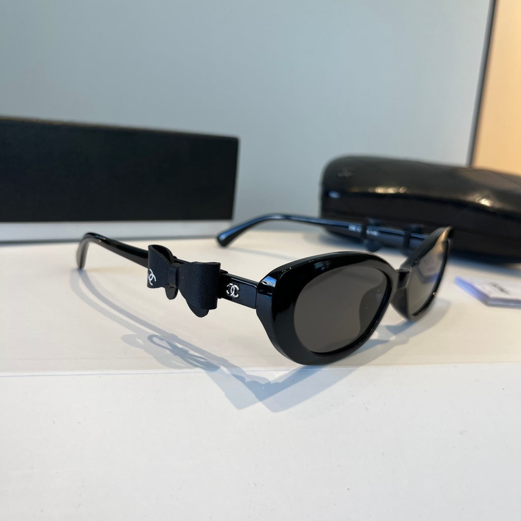 Chanel Cat-Eye Black Lens Sunglasses for Men & Women - 158290