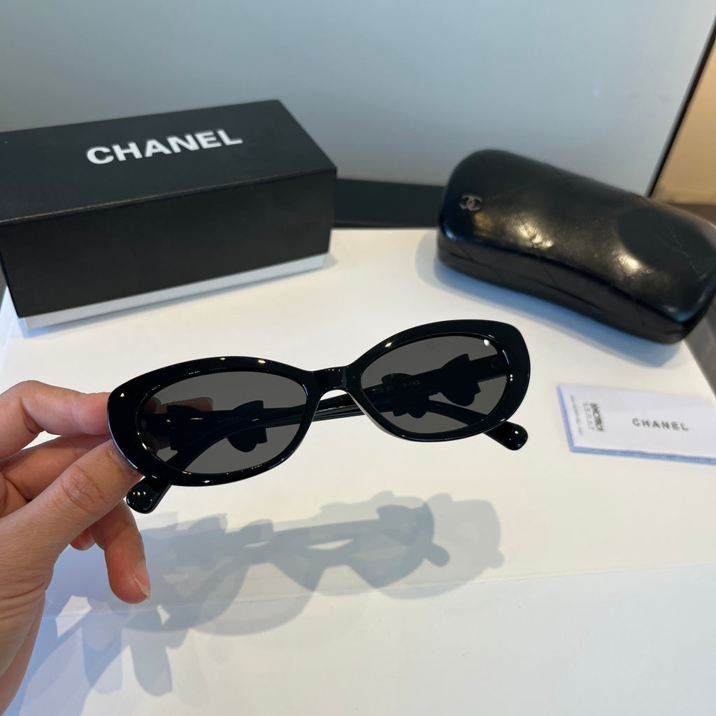 Chanel Cat-Eye Black Lens Sunglasses for Men & Women - 465083 - detail image 11