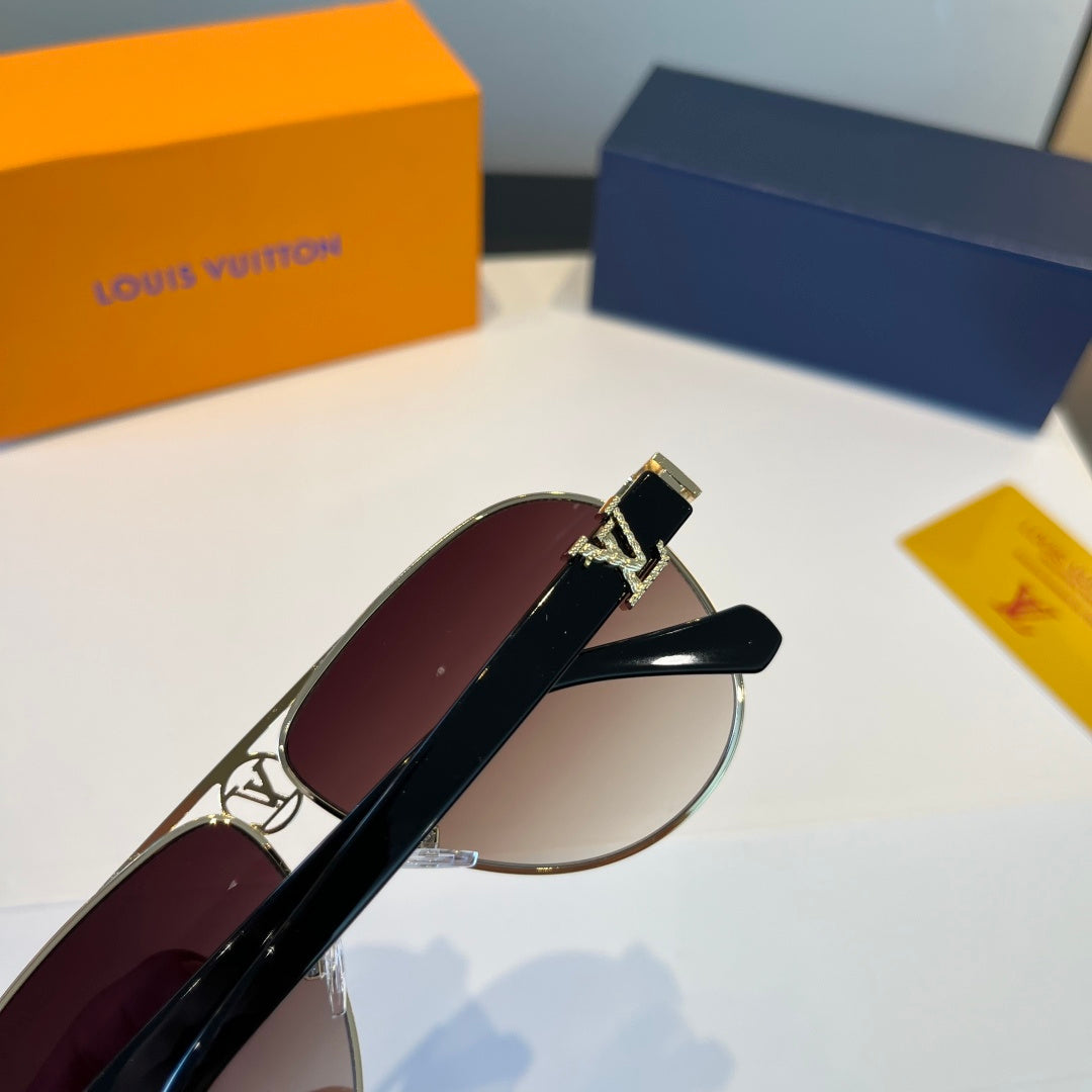 Louis Vuitton Metal Aviator Red Lens Sunglasses for Men & Women - 431144 - detail image 7