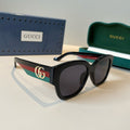 Gucci Oversized Black Lens Sunglasses for Men & Women - 464978
