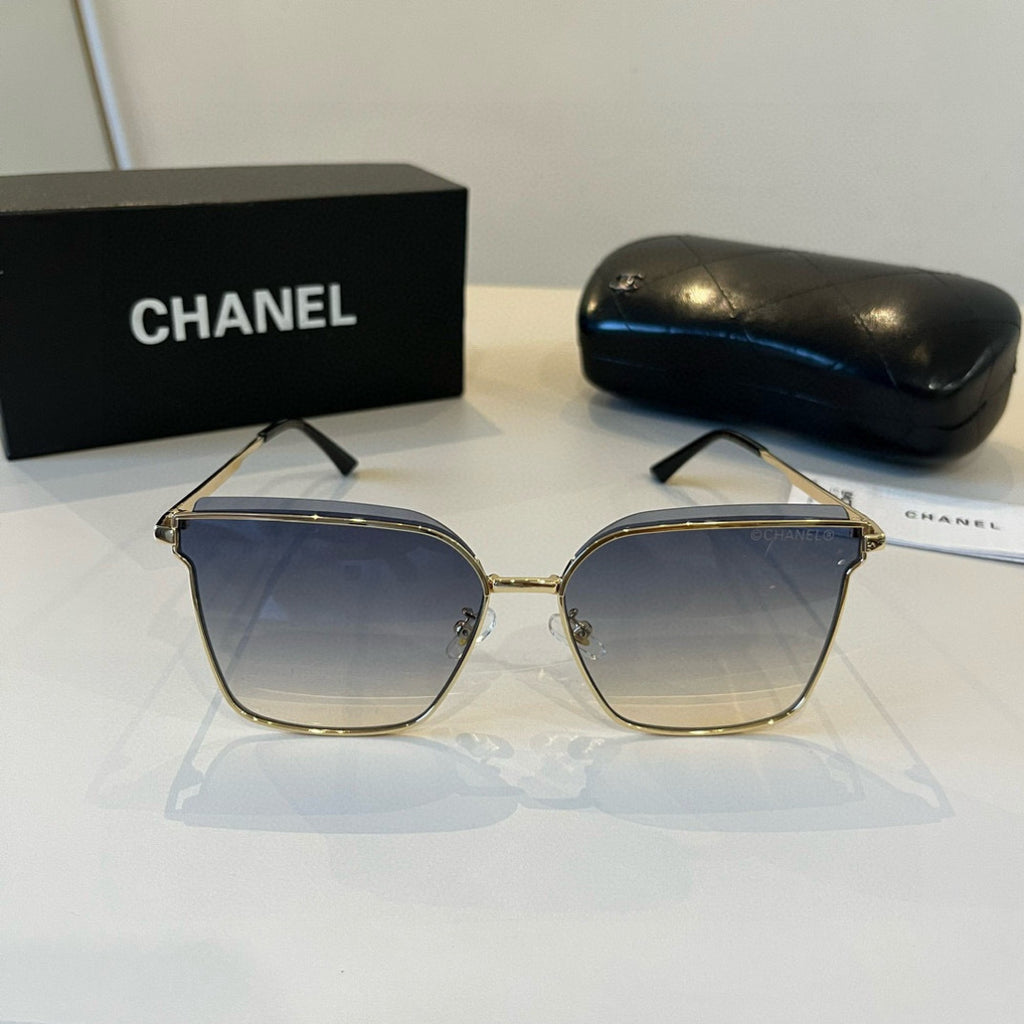 Chanel Oversized Silver Lens Sunglasses for Men & Women - 997761 - detail image 2