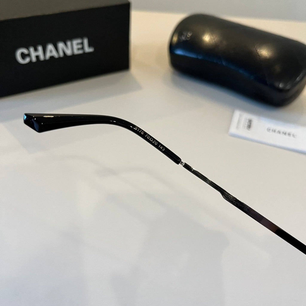 Chanel Oversized Red Lens Sunglasses for Men & Women - 997762 - detail image 10