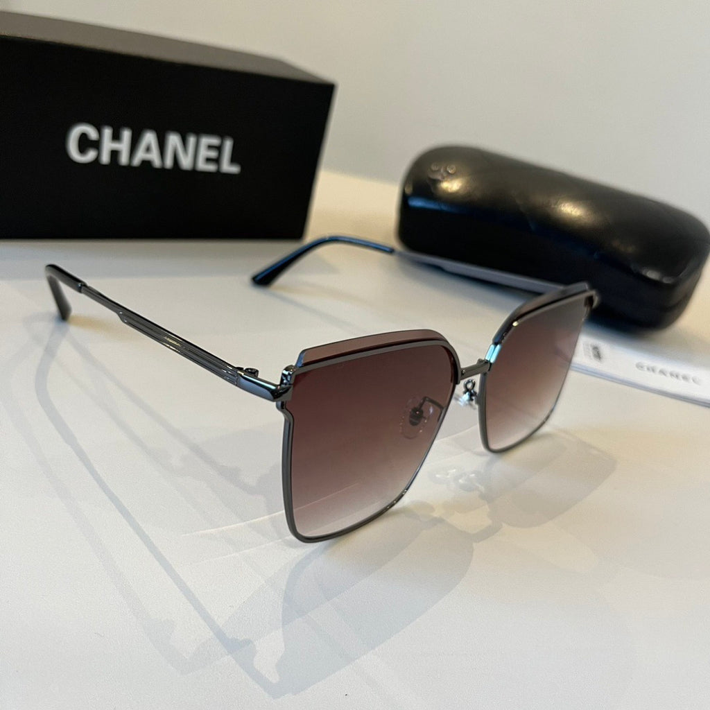 Chanel Oversized Red Lens Sunglasses for Men & Women - 997762