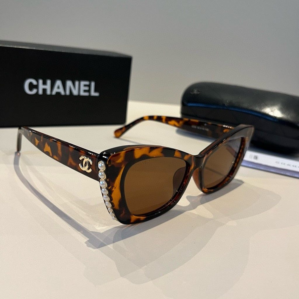 Chanel Cat-Eye Black Lens Sunglasses for Men & Women - 415264