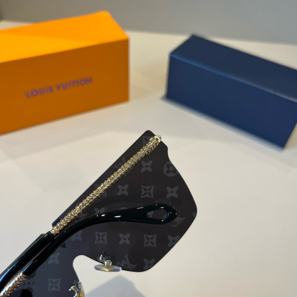 Louis Vuitton Metal Aviator Black Lens Sunglasses for Men & Women - 933805 - detail image 8