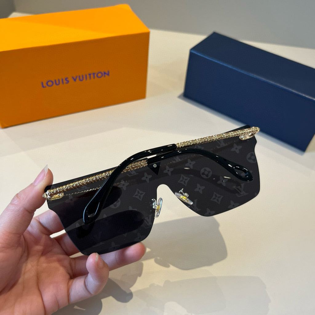 Louis Vuitton Metal Aviator Black Lens Sunglasses for Men & Women - 933805 - detail image 7