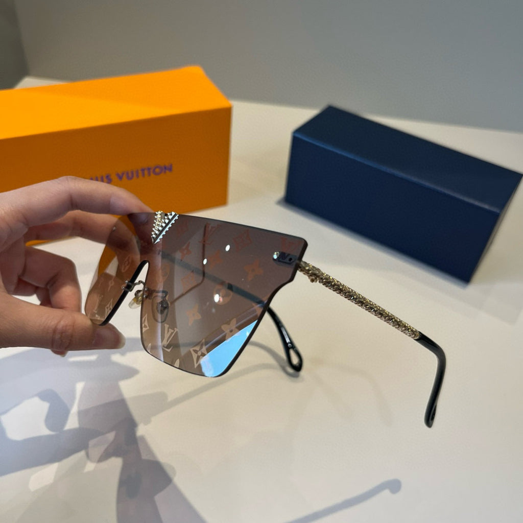 Louis Vuitton Metal Aviator Brown Lens Sunglasses for Men & Women - 933806 - detail image 4