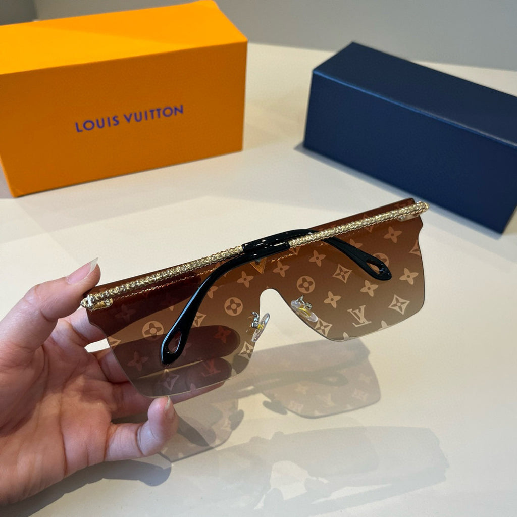 Louis Vuitton Metal Aviator Brown Lens Sunglasses for Men & Women - 933806 - detail image 7