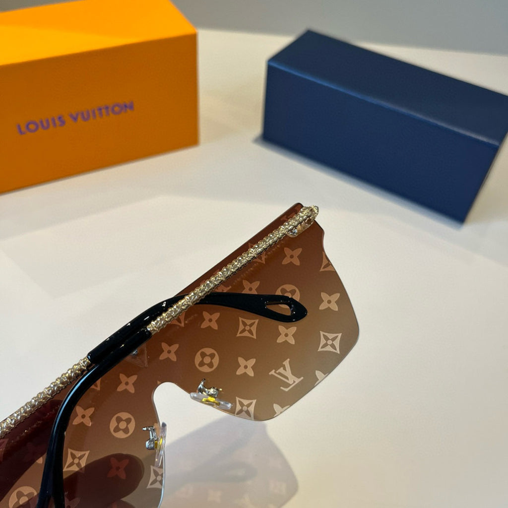 Louis Vuitton Metal Aviator Brown Lens Sunglasses for Men & Women - 933806 - detail image 8