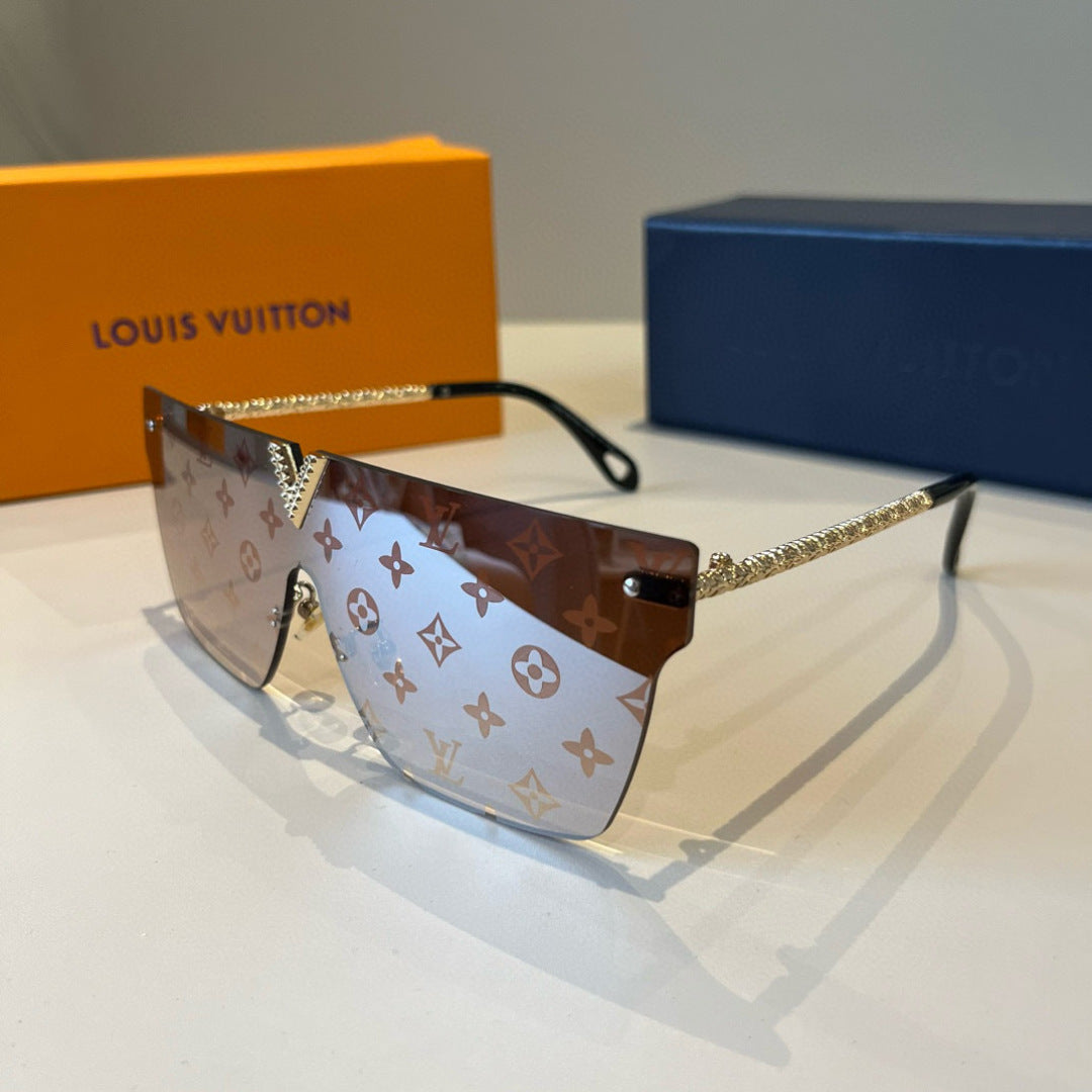 Louis Vuitton Metal Aviator Brown Lens Sunglasses for Men & Women - 933806 - detail image 3