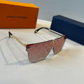 Louis Vuitton Metal Aviator Red Lens Sunglasses for Men & Women - 933807