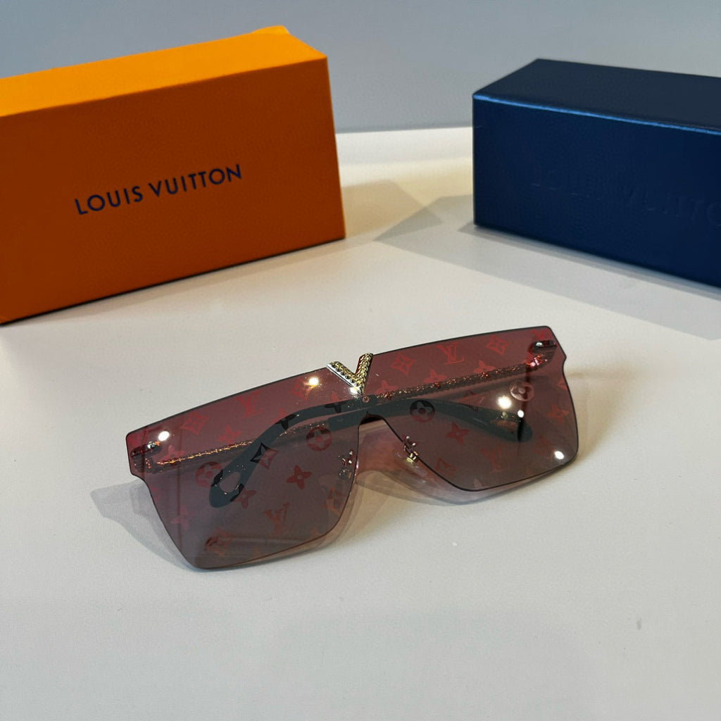Louis Vuitton Metal Aviator Red Lens Sunglasses for Men & Women - 933807 - detail image 4